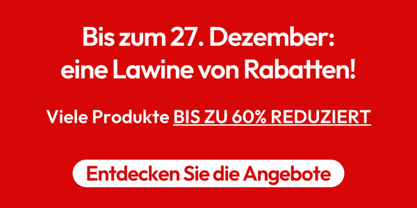 Bis zum 27. Dezember: eine Lawine von Rabatten! Entdecken Sie die Angebote
