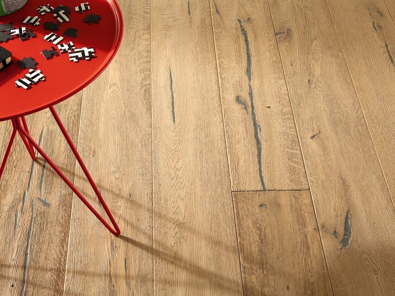 Plancia Parquet Rovere Rustico Bianco Piallato
