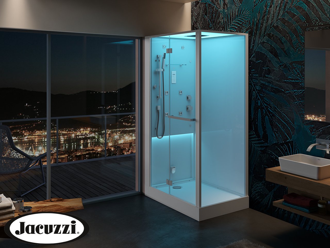 Cabina doccia idromassaggio jacuzzi